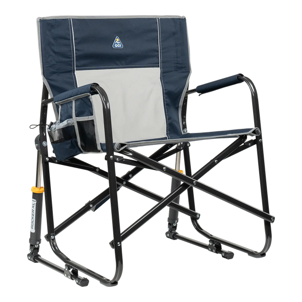 Heavy-Duty Freestyle Freestyle Rocker XL - Choice 552 - Heavy-Duty Kickback Rocker with Beverage Holder - Indigo