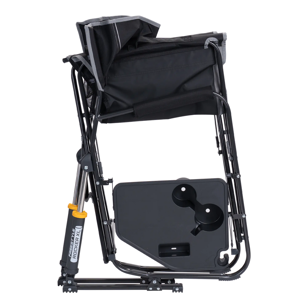 Smooth Motion Freestyle Rocker XL with Side Table - Choice 836 - Patented Spring-Action Rocking Chair for Camping Detail