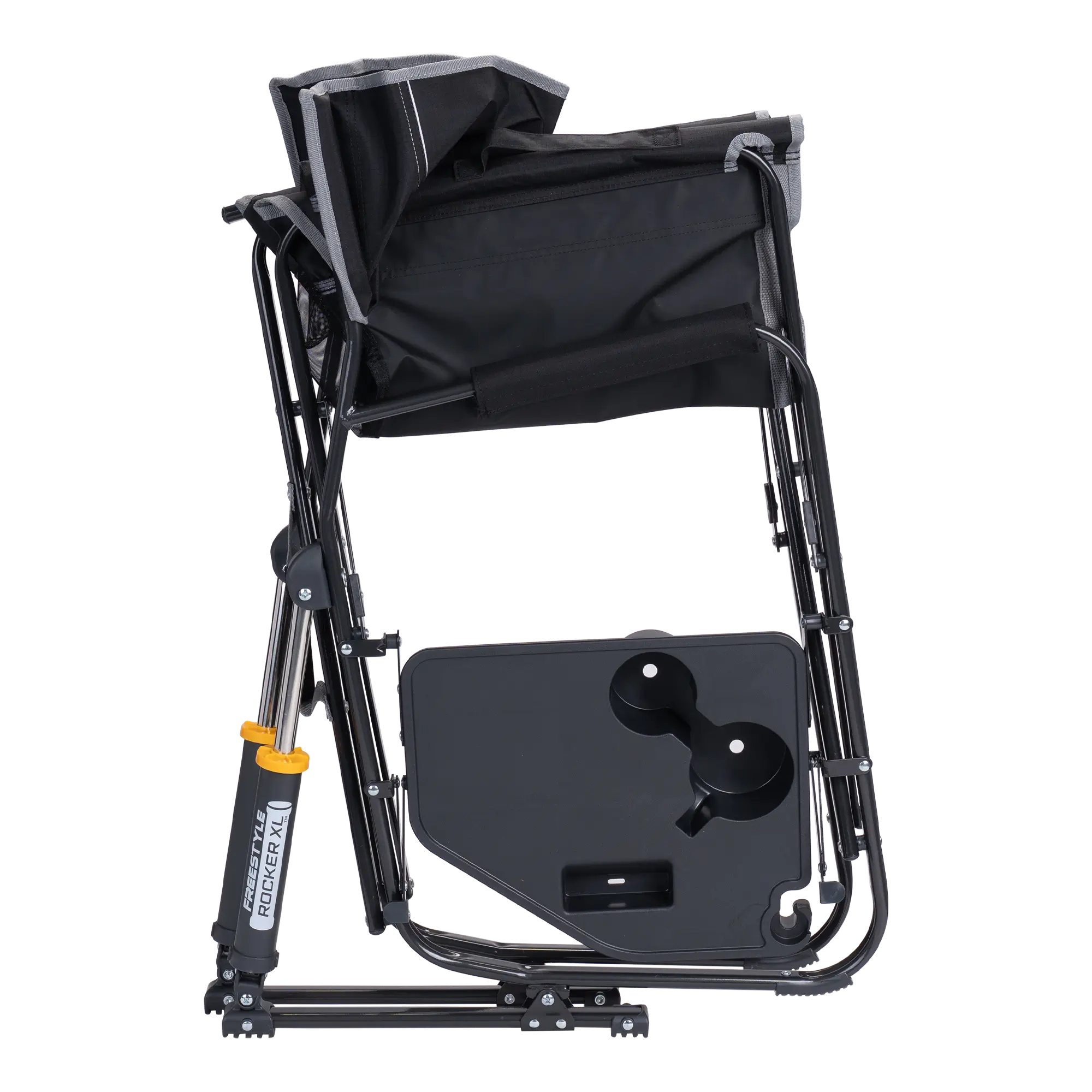 Smooth Motion Freestyle Rocker XL with Side Table - Choice 836 - Patented Spring-Action Rocking Chair for Camping Detail
