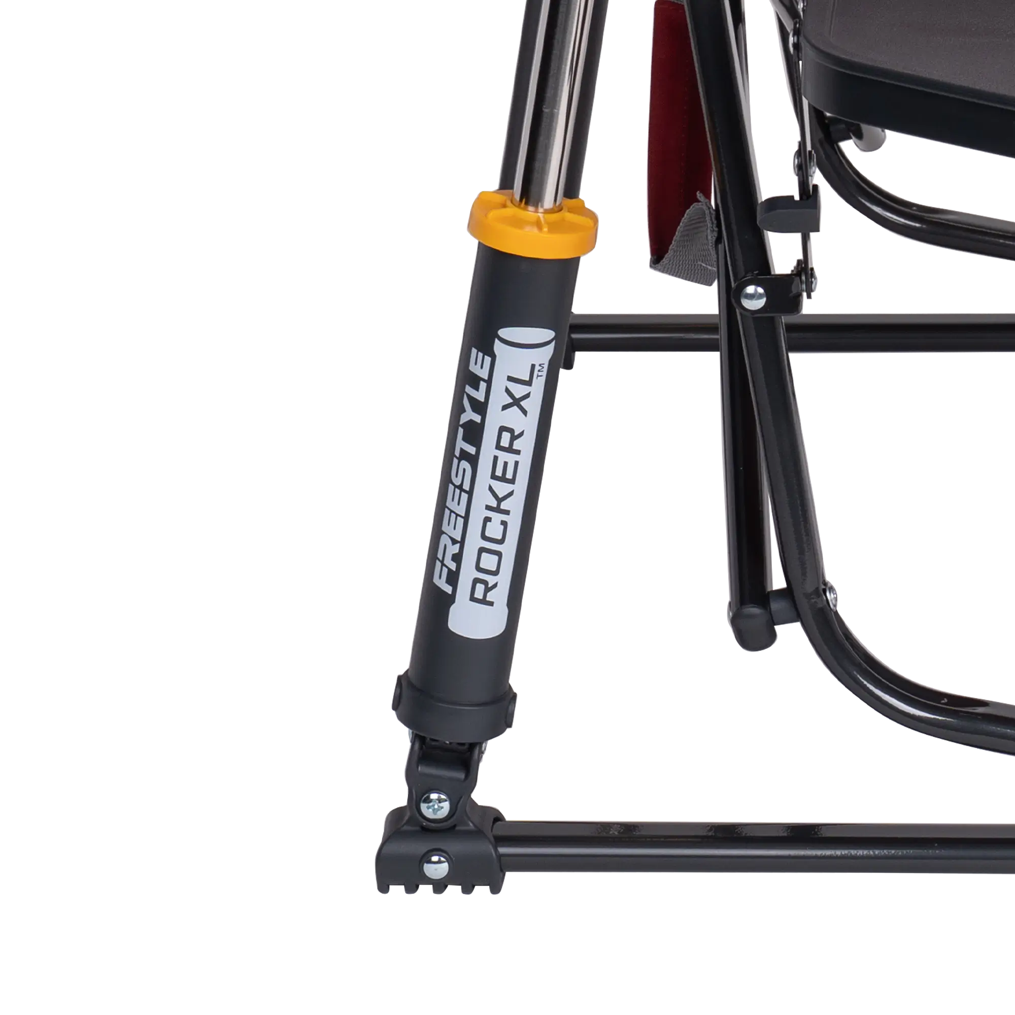 Smooth Motion Freestyle Rocker XL with Side Table - Choice 836 - Patented Spring-Action Rocking Chair for Camping Detail