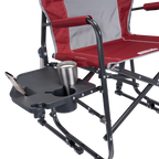 Smooth Motion Freestyle Rocker XL with Side Table - Choice 836 - Patented Spring-Action Rocking Chair for Camping Detail