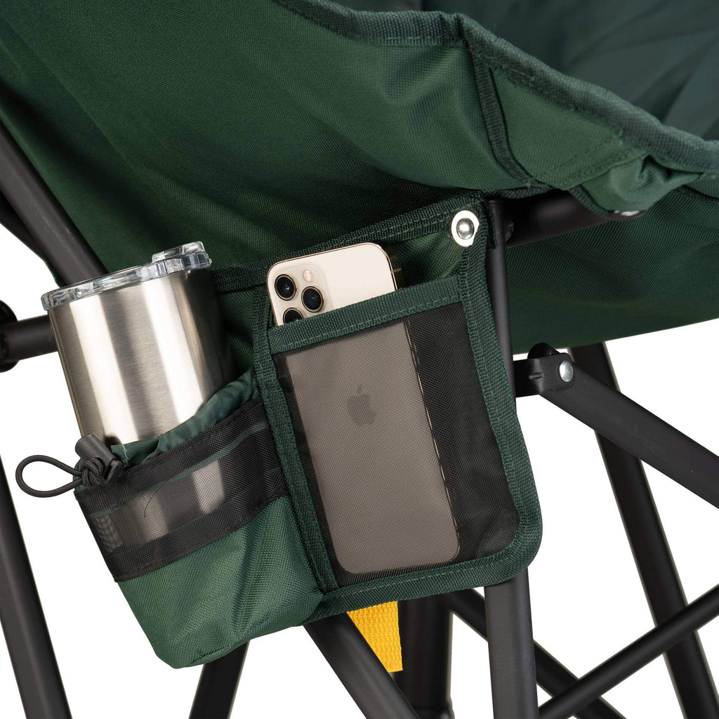 Premium All-Weather Puff Rocker - Choice 731 - RoadTrip Rocker Smooth Motion Camp Chair Detail