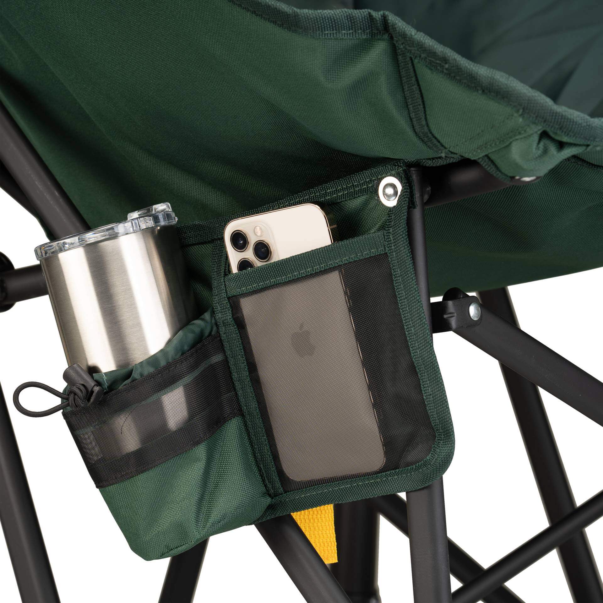 Premium All-Weather Puff Rocker - Choice 731 - RoadTrip Rocker Smooth Motion Camp Chair Detail