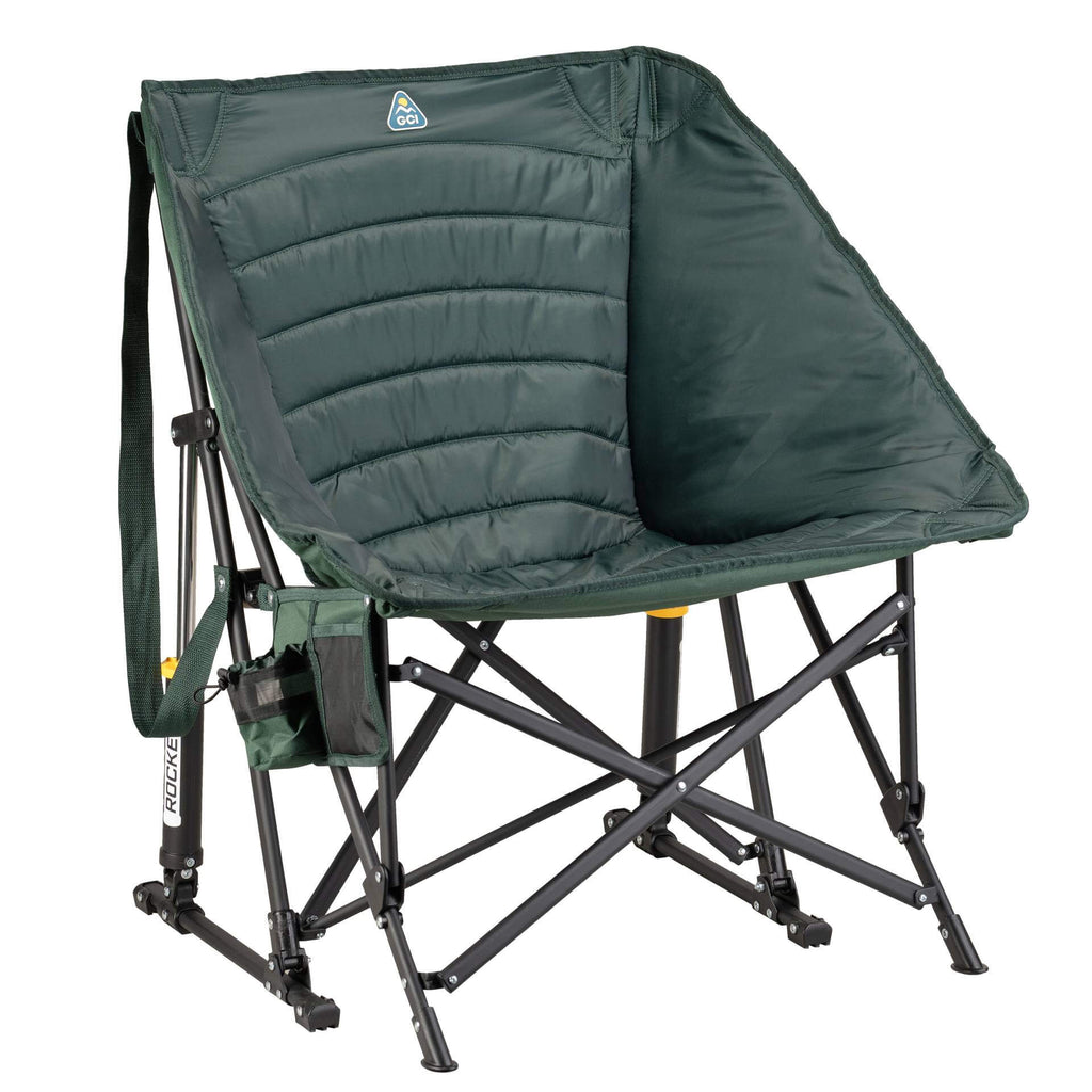 Premium All-Weather Puff Rocker - Choice 731 - RoadTrip Rocker Smooth Motion Camp Chair - Hunter