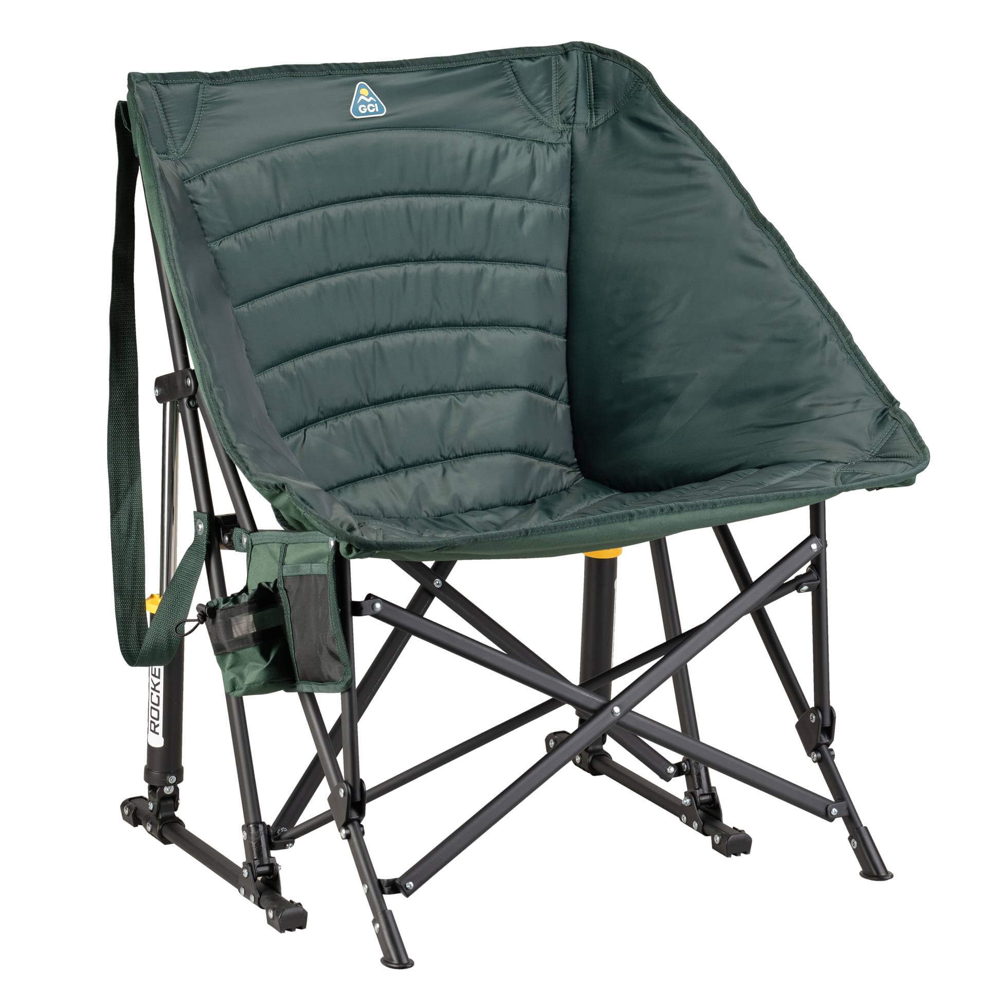 Premium All-Weather Puff Rocker - Choice 731 - RoadTrip Rocker Smooth Motion Camp Chair - Hunter