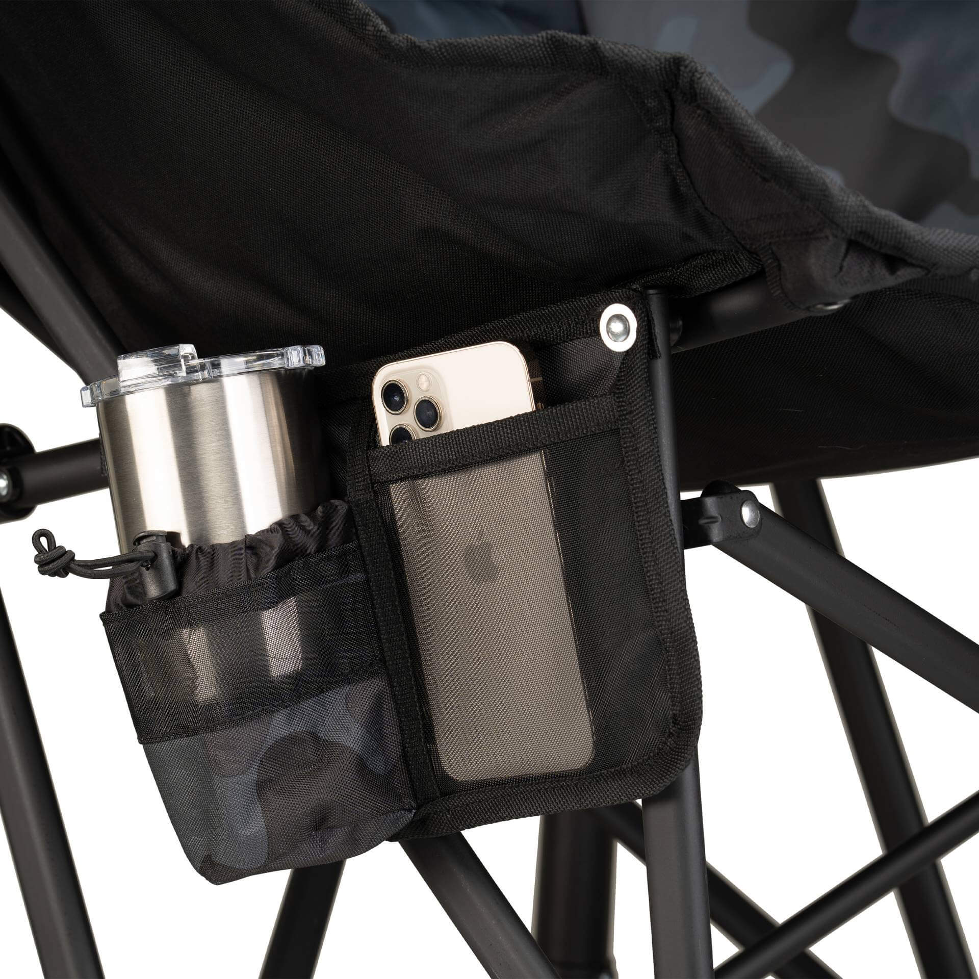Premium All-Weather Puff Rocker - Choice 731 - RoadTrip Rocker Smooth Motion Camp Chair Detail