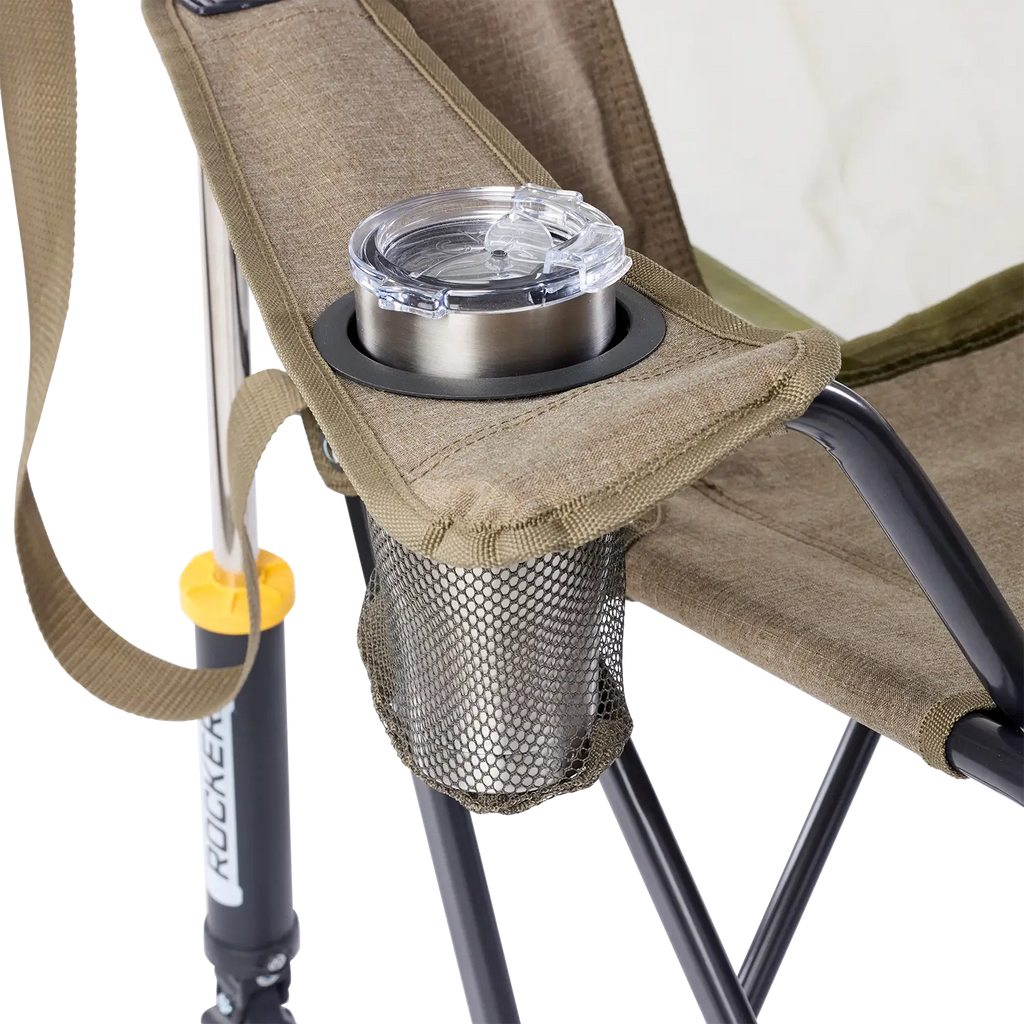 Smooth Motion Comfort Pro Rocker XL - Choice 107 - Patented Spring-Action Rocking Chair for Camping Detail