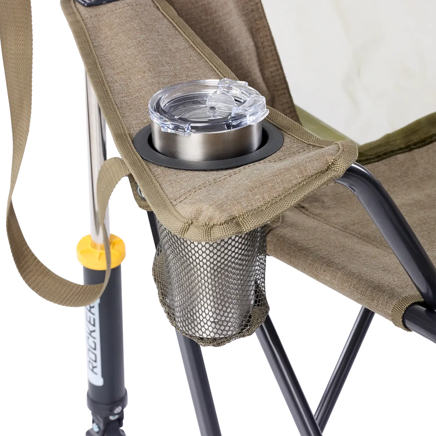 Smooth Motion Comfort Pro Rocker XL - Choice 107 - Patented Spring-Action Rocking Chair for Camping Detail