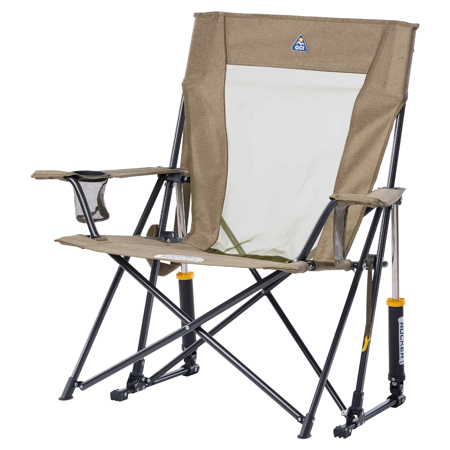 Smooth Motion Comfort Pro Rocker XL - Choice 107 - Patented Spring-Action Rocking Chair for Camping Detail