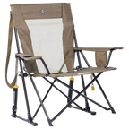 Smooth Motion Comfort Pro Rocker XL - Choice 107 - Patented Spring-Action Rocking Chair for Camping - Heathered Aged Fatigue