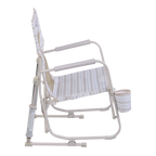 Patented Spring-Action Beach Rocker - Choice 712 - Heavy-Duty Kickback Rocker with Beverage Holder Detail