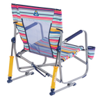Patented Spring-Action Beach Rocker - Choice 712 - Heavy-Duty Kickback Rocker with Beverage Holder Detail
