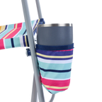 Patented Spring-Action Beach Rocker - Choice 712 - Heavy-Duty Kickback Rocker with Beverage Holder Detail
