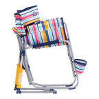 Patented Spring-Action Beach Rocker - Choice 712 - Heavy-Duty Kickback Rocker with Beverage Holder Detail