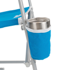 Patented Spring-Action Beach Rocker - Choice 712 - Heavy-Duty Kickback Rocker with Beverage Holder Detail
