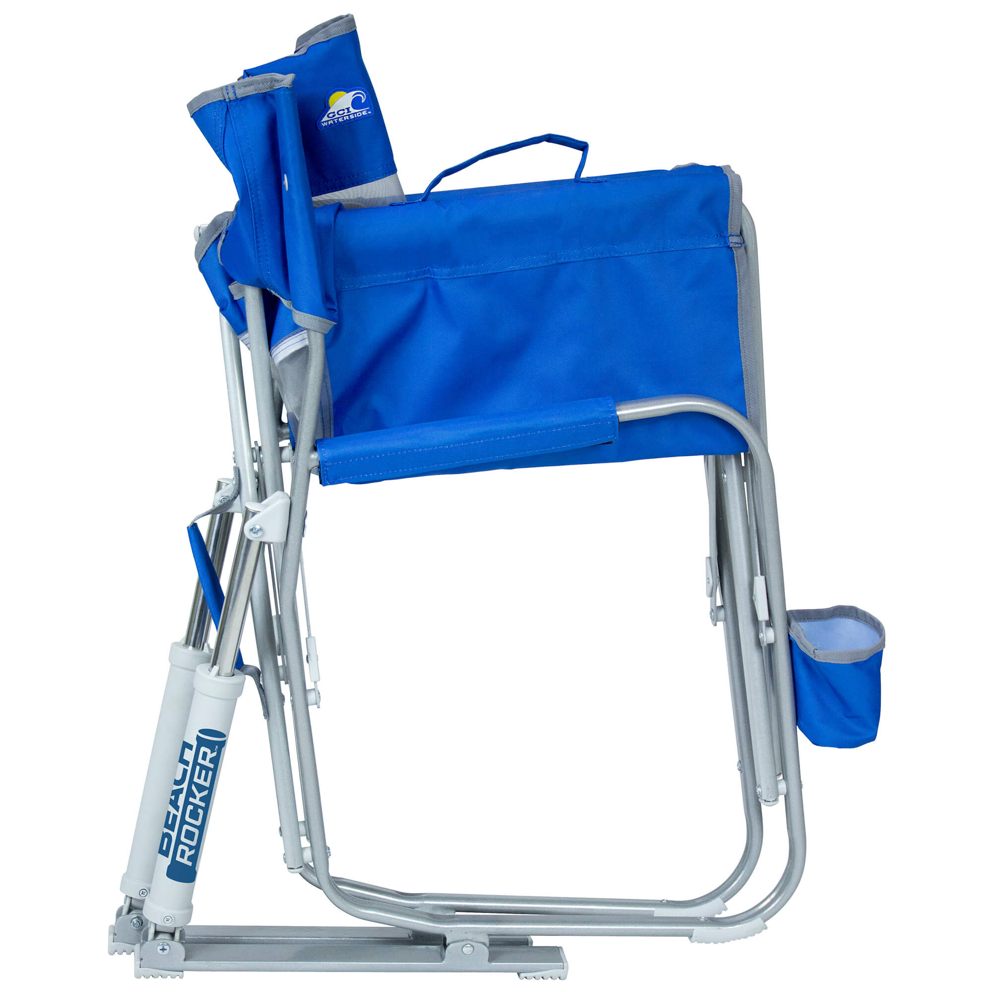 Patented Spring-Action Beach Rocker Bundle - Choice 773 - Freestyle Rocker Portable Outdoor Folding Chair Detail