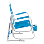 Patented Spring-Action Beach Rocker - Choice 712 - Heavy-Duty Kickback Rocker with Beverage Holder Detail