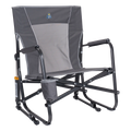 Patented Spring-Action FirePit Rocker - Choice 737 - Freestyle Rocker Portable Outdoor Folding Chair - Pewter