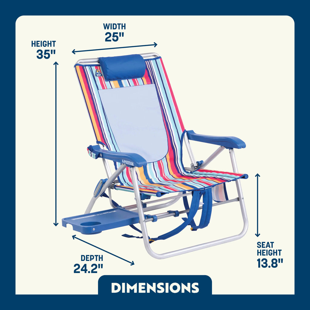 Sand-Friendly Big Surf with Slide Table - Choice 334 - Rust-Resistant Aluminum Sand-Friendly Lounge Chair Detail