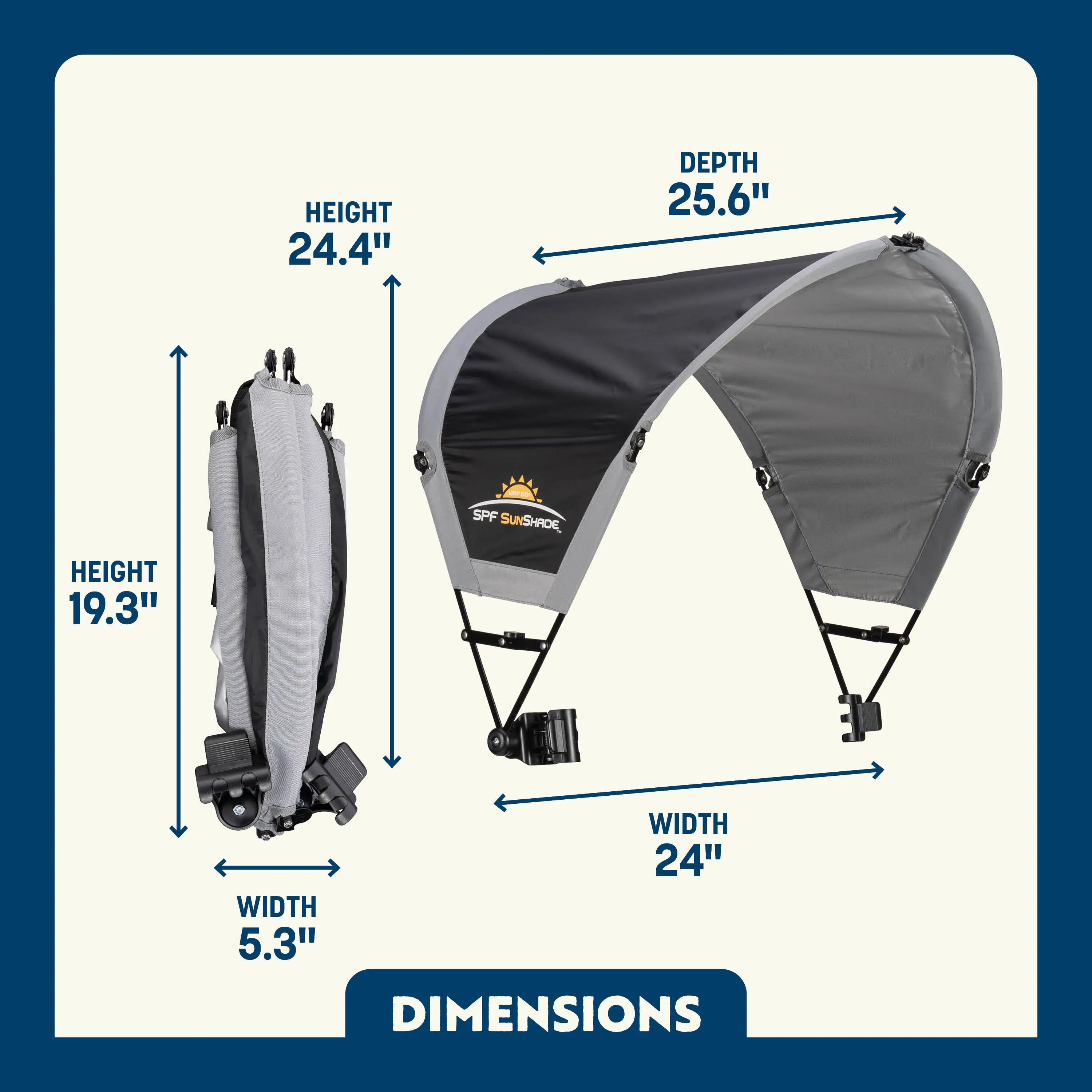 Premium All-Weather SunShade Accessory - Choice 361 - Instant Sunshade Umbrella for Tailgating Detail