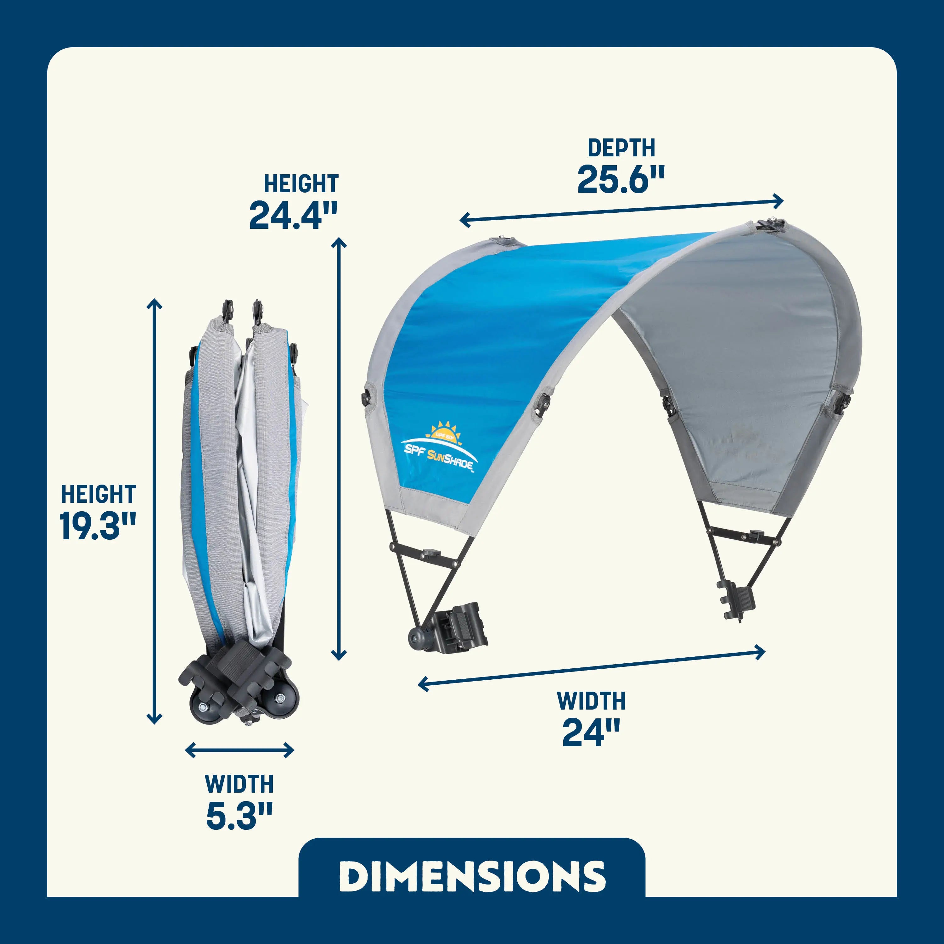 Premium All-Weather SunShade Accessory - Choice 361 - Instant Sunshade Umbrella for Tailgating Detail