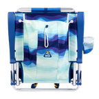 Rust-Resistant Aluminum Backpack Beach Chair - Choice 709 - Low-Profile Reclining Beach Chair with Backpack Straps Detail