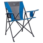 Telescoping Frame Comfort Quad Chair - Choice 989 - Ultra-Lightweight Telescoping PackSeat Travel Stool - Heathered Royal