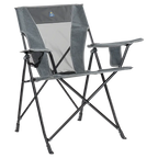 Telescoping Frame Comfort Quad Chair - Choice 989 - Ultra-Lightweight Telescoping PackSeat Travel Stool - Heathered Pewter