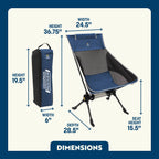 Smooth Motion ComPack Rocker - Choice 980 - RoadTrip Rocker Smooth Motion Camp Chair Detail