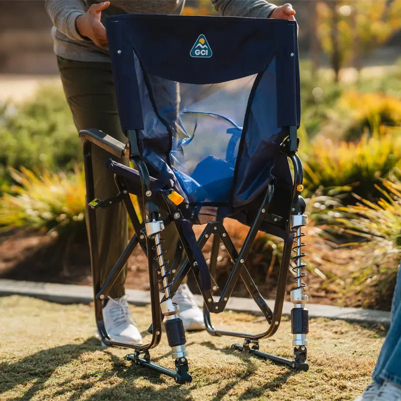 Luxury Camp Adjustable Rocker - Choice 573 - Freestyle Rocker Portable Outdoor Folding Chair Detail