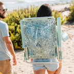 Rust-Resistant Aluminum Backpack Beach Chair - Choice 709 - Low-Profile Reclining Beach Chair with Backpack Straps Detail
