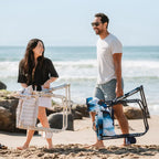 Patented Spring-Action Beach Rocker - Choice 712 - Heavy-Duty Kickback Rocker with Beverage Holder Detail