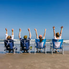 Patented Spring-Action Beach Rocker - Choice 712 - Heavy-Duty Kickback Rocker with Beverage Holder Detail