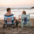 Patented Spring-Action Beach Rocker - Choice 712 - Heavy-Duty Kickback Rocker with Beverage Holder Detail