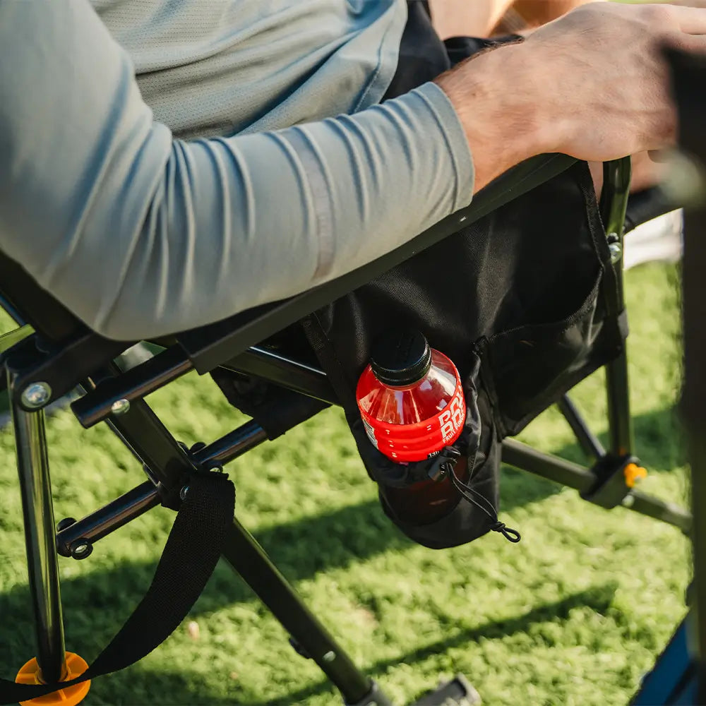 Premium All-Weather BreezeRocker - Choice 504 - Patented Spring-Action Rocking Chair for Camping Detail