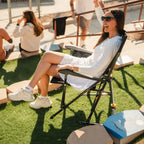 Premium All-Weather BreezeRocker - Choice 504 - Patented Spring-Action Rocking Chair for Camping Detail