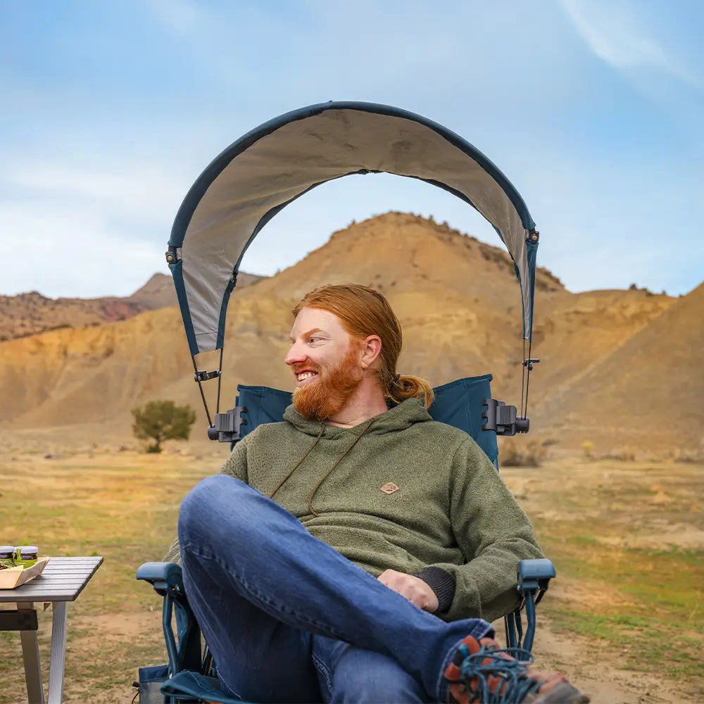 Premium All-Weather BreezeRocker - Choice 504 - Patented Spring-Action Rocking Chair for Camping Detail