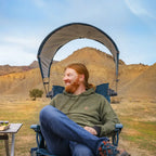 Premium All-Weather BreezeRocker - Choice 504 - Patented Spring-Action Rocking Chair for Camping Detail