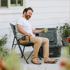 Telescoping Frame Comfort Quad Chair - Choice 989 - Ultra-Lightweight Telescoping PackSeat Travel Stool Detail