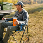 Telescoping Frame Comfort Quad Chair - Choice 989 - Ultra-Lightweight Telescoping PackSeat Travel Stool Detail