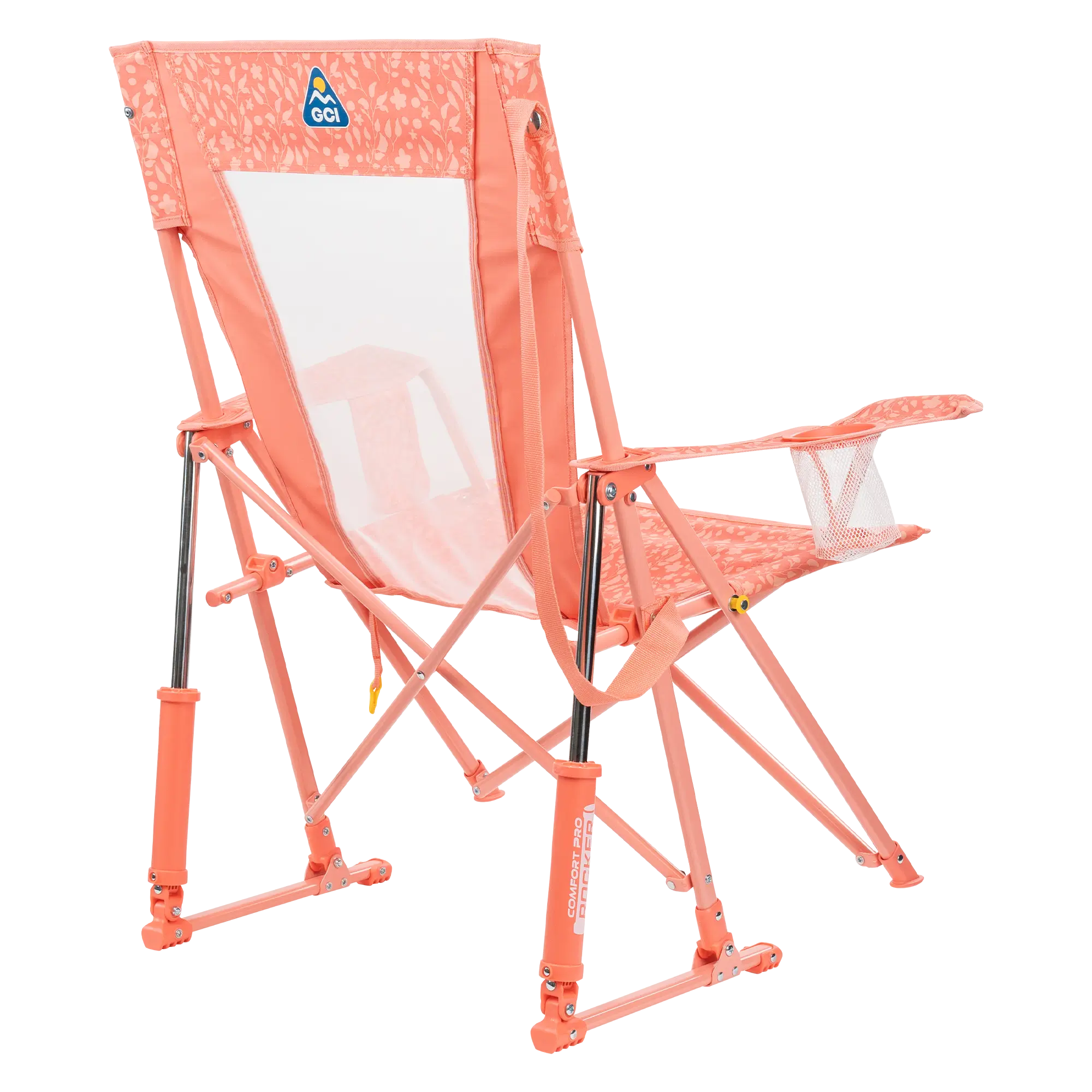 Heavy-Duty Freestyle Comfort Pro Rocker - Choice 375 - Heavy-Duty Kickback Rocker with Beverage Holder Detail