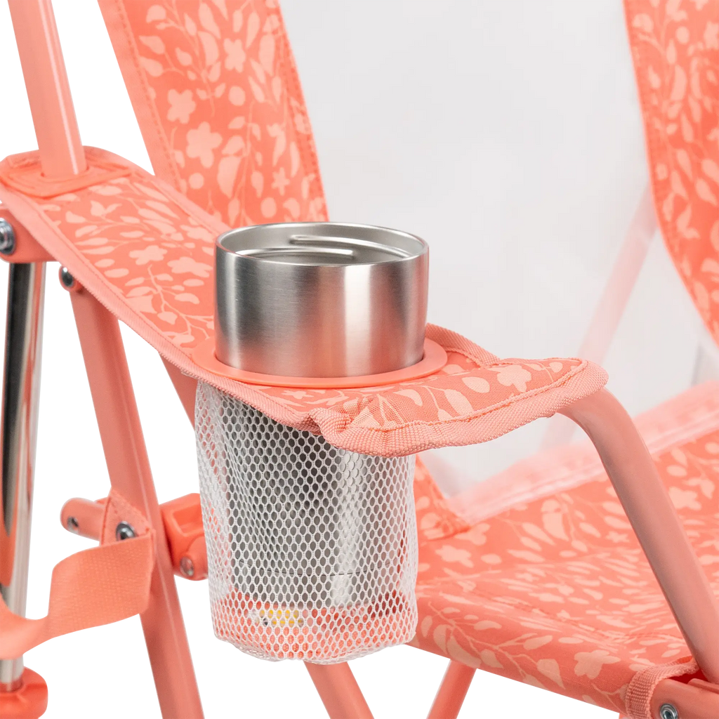 Heavy-Duty Freestyle Comfort Pro Rocker - Choice 375 - Heavy-Duty Kickback Rocker with Beverage Holder Detail