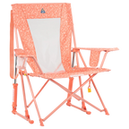 Heavy-Duty Freestyle Comfort Pro Rocker - Choice 375 - Heavy-Duty Kickback Rocker with Beverage Holder - Coral Garden