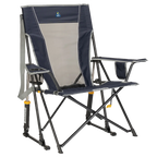 Heavy-Duty Freestyle Comfort Pro Rocker - Choice 375 - Heavy-Duty Kickback Rocker with Beverage Holder - Indigo