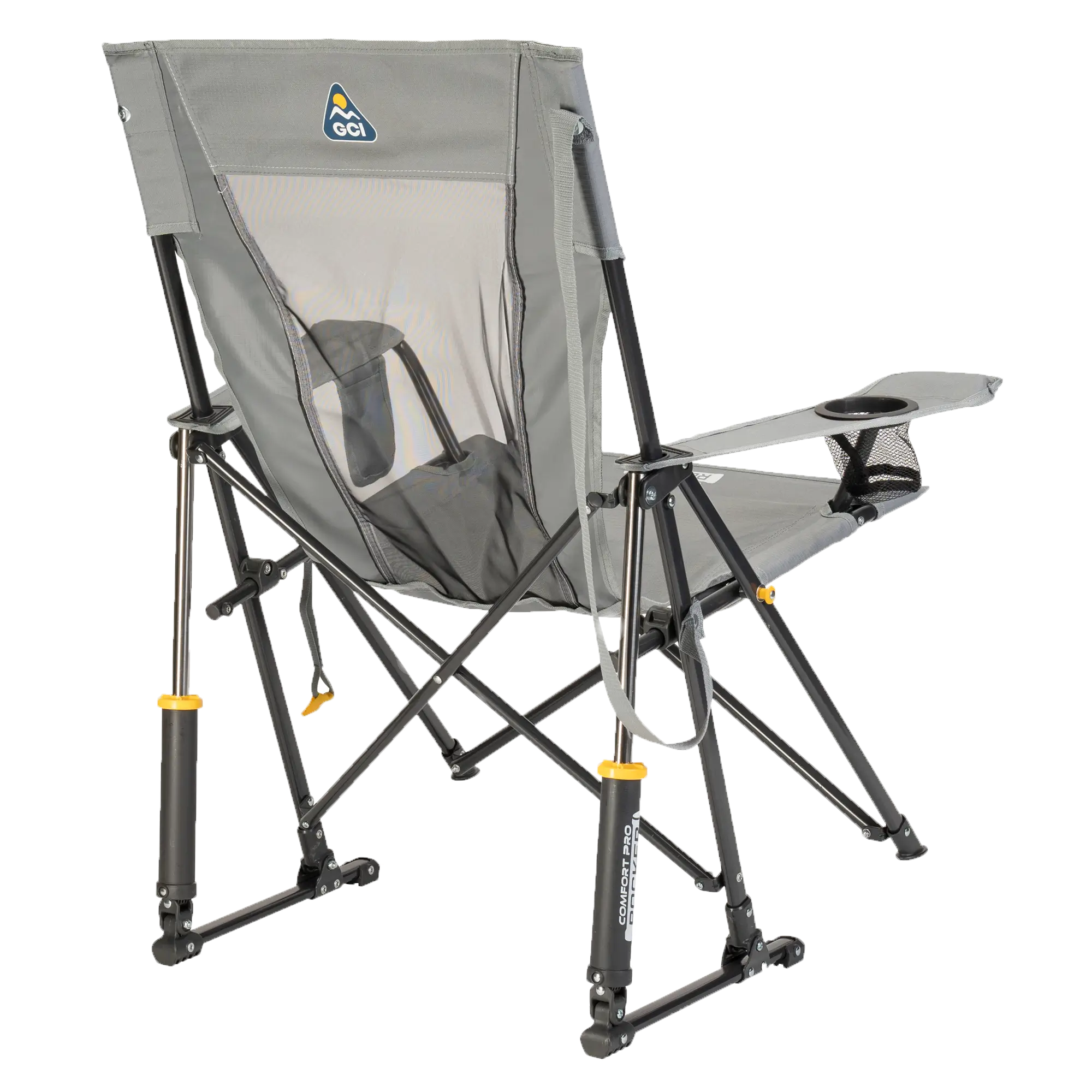 Heavy-Duty Freestyle Comfort Pro Rocker - Choice 375 - Heavy-Duty Kickback Rocker with Beverage Holder Detail