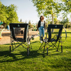 Heavy-Duty Freestyle Comfort Pro Rocker - Choice 375 - Heavy-Duty Kickback Rocker with Beverage Holder Detail