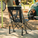 Heavy-Duty Freestyle Comfort Pro Rocker - Choice 375 - Heavy-Duty Kickback Rocker with Beverage Holder Detail