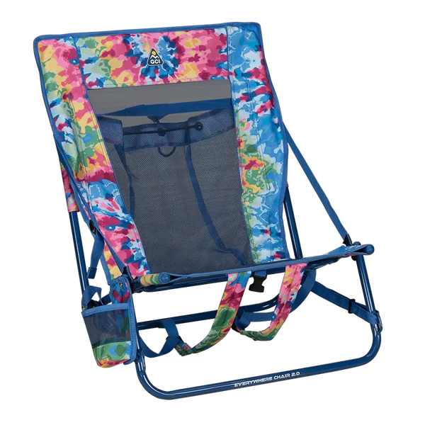 Rust-Resistant Aluminum Everywhere Chair 2 - Choice 656 - Rust-Resistant Aluminum Sand-Friendly Lounge Chair - Tie Dye
