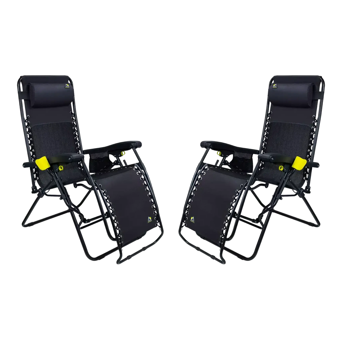 Backpack Travel Freeform Zero Gravity Lounger Bundle - Choice 507 - Rust-Resistant Aluminum Sand-Friendly Lounge Chair - Black