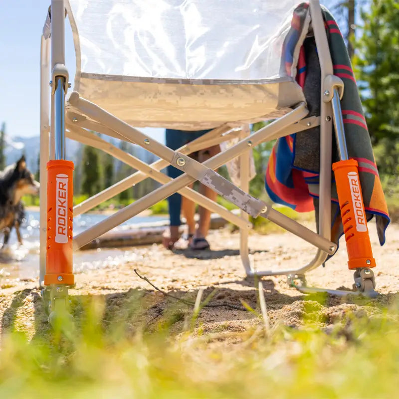 Patented Spring-Action Freestyle Rocker Elite - Choice 460 - Patented Spring-Action Rocking Chair for Camping Detail